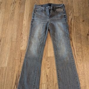 White House Black Market Gray Boot Cut Jeans